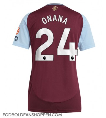 Aston Villa Amadou Onana #24 Hjemmebanetrøje Dame 2024-25 Kortærmet